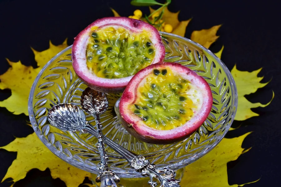 sliced passion Fruit